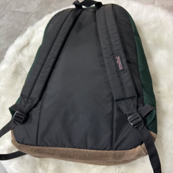 Jansport backpack green and suede - Picture 3 of 4